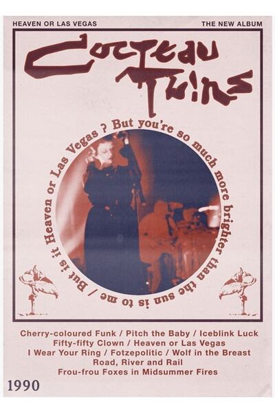 Universal Cocteau Twins Heaven Veya Las Vegas Tablo Ahşap Poster Dekoratif