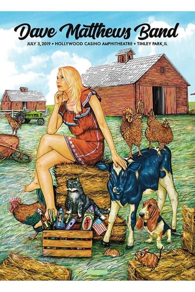 Universal 2019 Αμφιθέατρο Hollywood Casino, Tinley Park, Ιλινόις, Ξύλινη διακ...