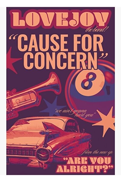 Universal Lovejoy Дървен декоративен плакат с надпис: "Тревоженето е причина " "