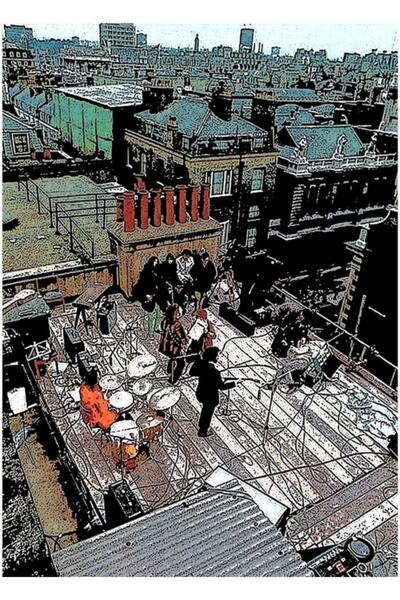 Universal Poster decorativ din lemn The Beatles