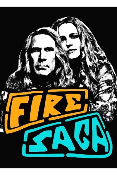 Universal Διακοσμητική ξύλινη αφίσα Dark Fire Painting