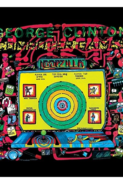 Universal Декоративен дървен плакат с картина на Джордж Клинтън