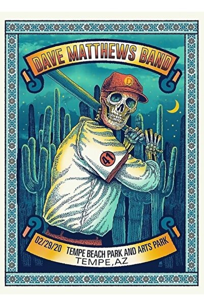 Universal # dmb2020 Темпе Бийч Парк и Арт Парк Декоративен дървен плакат за маса