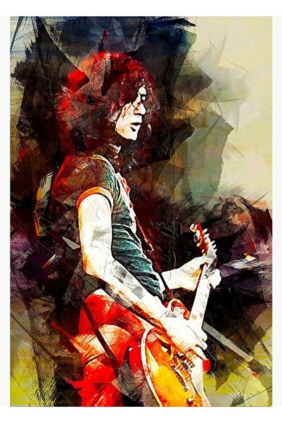 Universal Джими китарист, картина, дървен плакат, декоративен