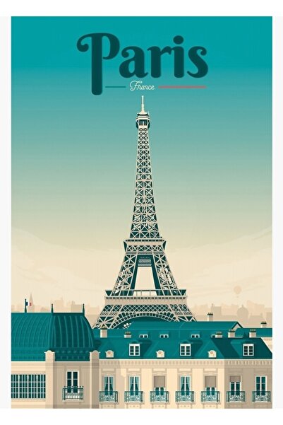 Universal Turnul Eiffel Paris II - Franța Tablou Poster din lemn decorativ