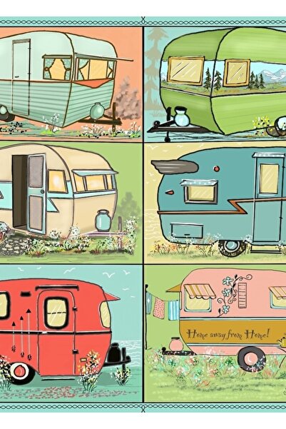 Universal Camping Glamping în destinațiile turistice! Tablou decorativ din le...