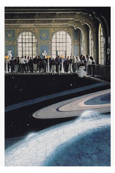 Universal Tablou turism spațial Poster decorativ din lemn