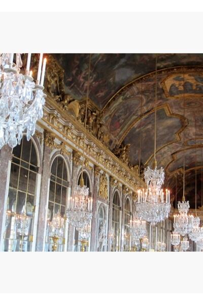 Universal Παρίσι Βερσαλλίες Καθρέφτης Σαλόνι Ζωγραφική σε ξύλινη αφίσα Διακοσ...