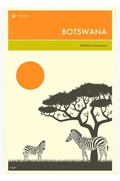 Universal Vizitați Botswana Tablou Poster din lemn decorativ