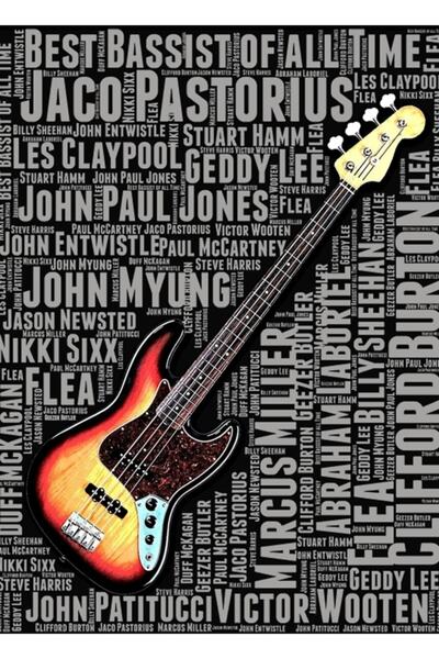 Universal Cel mai bun basist din toate timpurile, poster decorativ din lemn