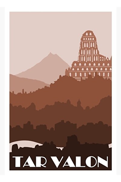 Universal Ταρ Βαλόν (καφέ) Ξύλινη Αφίσα Τραπεζιού Διακοσμητική