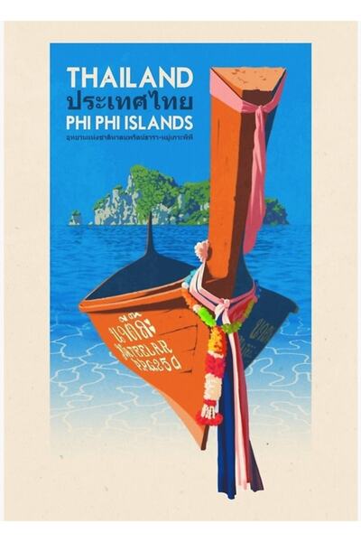 Universal Poster de călătorie - Insula Phi Phi Thailanda Poster decorativ din...