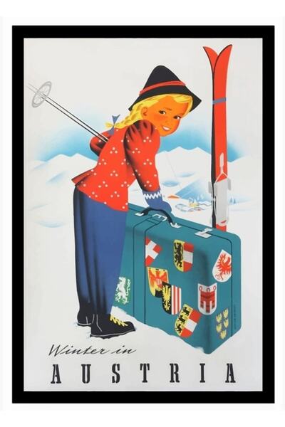 Universal Poster din lemn cu tablou austriac decorativ