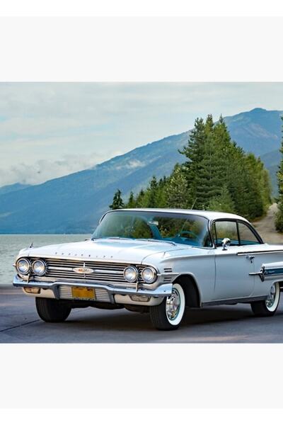 Universal Poster decorativ din lemn pentru tablou, Chevrolet Impala Hardtop 1960