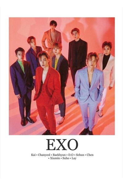 Universal Poster minimalist Exo, tablou decorativ din lemn