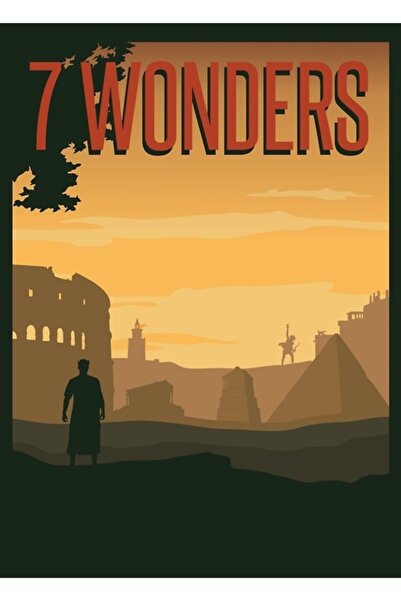 Universal 7 Cool Board Game - Minimalist Travel Poster Style - Game Art Paint...