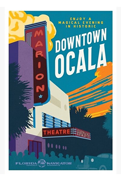 Universal Κέντρο πόλης Οκάλα - Σειρά Florida Navigator Ξύλινη Διακοσμητική Αφ...