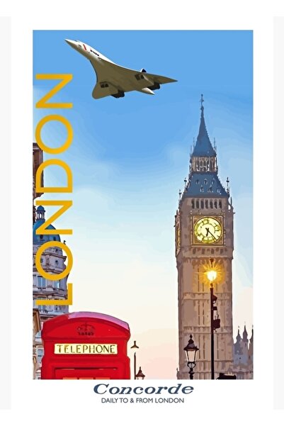 Universal Конкорд - Дървен настолен плакат, декоративен за ежедневна употреба...