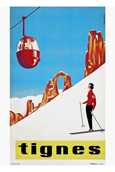Universal O Skis Alone Kayak Sport Poster Tablo Poster din lemn decorativ