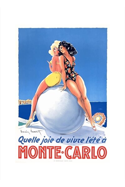 Universal 1948 Monte Carlo Bathing Beauties Αφίσα ταξιδιού Μονακό Ξύλινη αφίσ...