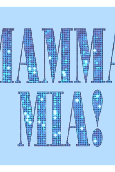 Universal Mamma Mia -ντίσκο- Ξύλινη Αφίσα Τραπεζιού Διακοσμητική