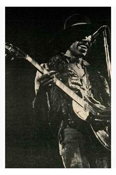 Universal Jimihendrix cântând la chitară, tablou decorativ din lemn, afiș dec...