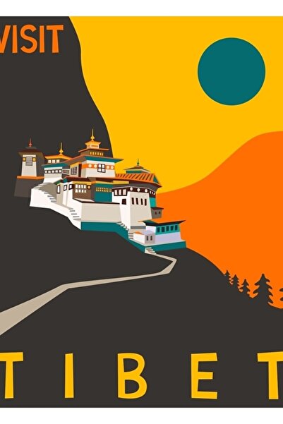 Universal Tibetanska slika, drveni poster, dekorativni