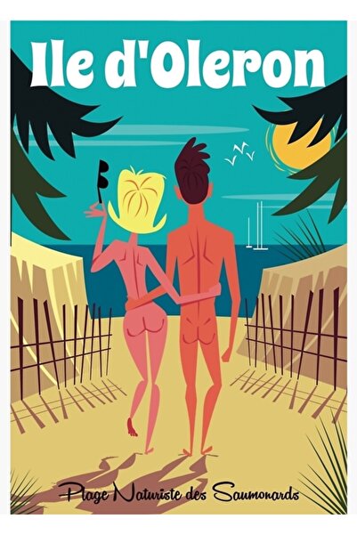 Universal Ile D'oleron Ξύλινη Διακοσμητική Αφίσα Τέχνης