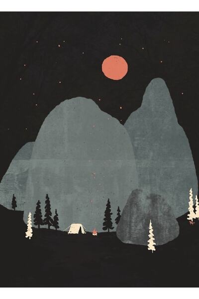 Universal Noaptea trecută la Big Rock... Poster decorativ din lemn pentru pic...