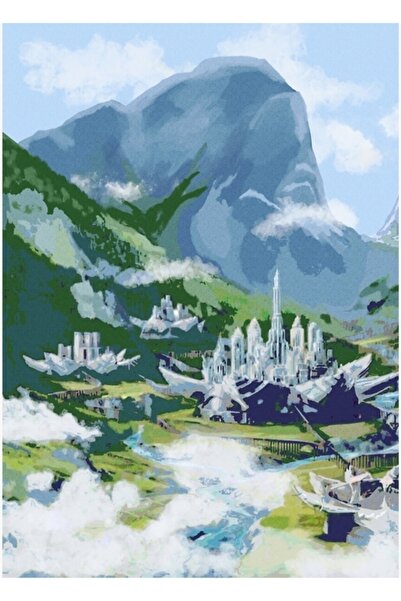 Universal Metal City Zaofu Painting Wooden Poster Decorative