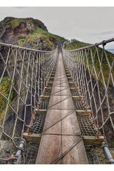 Universal Γέφυρα των σχοινιών Carrick-a-rede, Βόρεια Ιρλανδία, Ξύλινη διακοσμ...