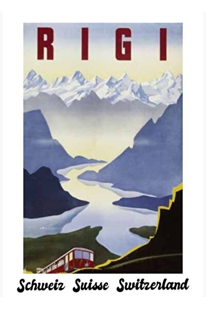 Universal Rigi, Elveția Tablou de călătorie Poster decorativ din lemn