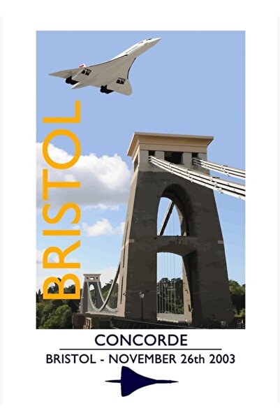 Universal Concorde - Επιστροφή στο G-boaf Bristol 2003 Ξύλινη διακοσμητική αφ...