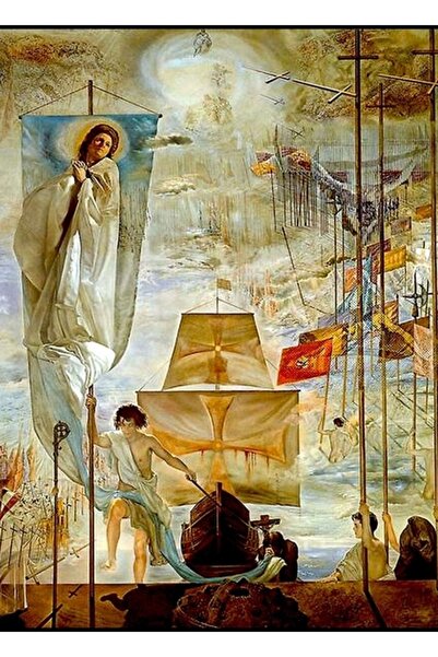 Universal Cristofor Columb: Descoperirea Americii în 1958, tablou decorativ, ...