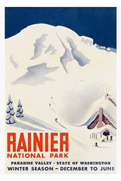 Universal Parcul Național Rainier, statul Washington, SUA, autocolant de călă...