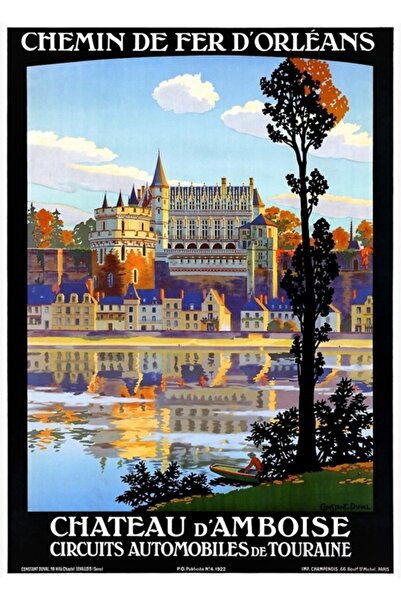 Universal Франция Орлеан Възстановен туристически плакат Картина Дървен плака...