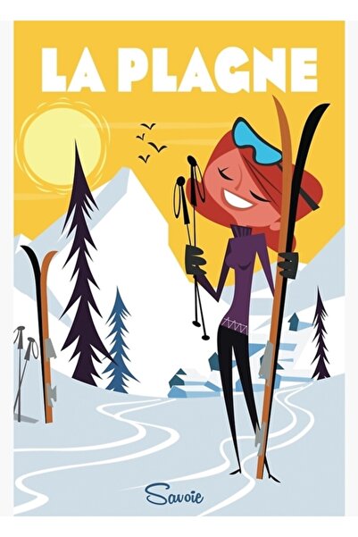 Universal Декоративен дървен плакат-картина Ла Планин