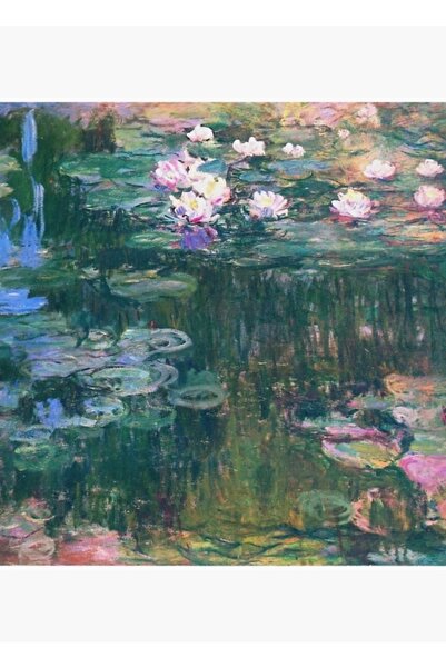 Universal Claude Monet - Nilüferler 1917 Tablo Ahşap Poster Dekoratif