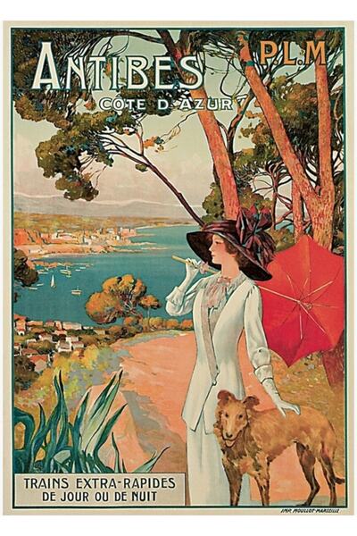 Universal Antibes, Franța, Riviera, Cote D'azur, Tablou publicitar, Poster di...