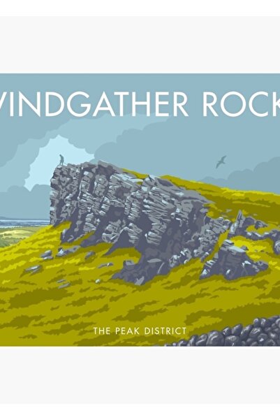 Universal Βράχοι Γουίντγκατερ, Πεκ Ντίστρικτ, Ξύλινη Διακοσμητική Αφίσα Τέχνης