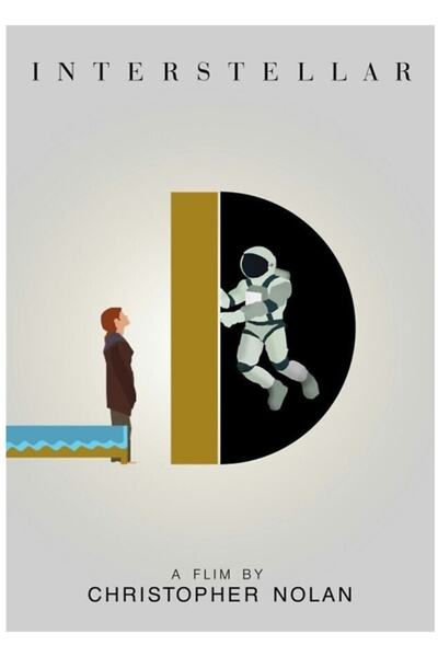 Universal Poster estetic de film interstelar, tablou decorativ din lemn