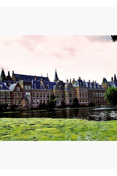 Universal Binnenhof - Den Haag Tablo Poster decorativ din lemn