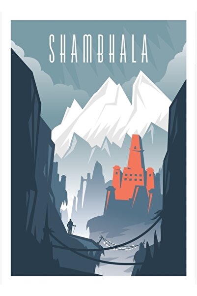 Universal Χαμένες Πόλεις: Ξύλινη Διακοσμητική Αφίσα Σαμμπάλας