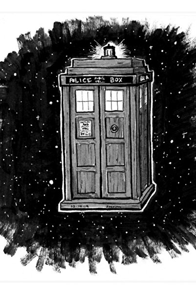 Universal Рисуване през времето и пространството Дървен декоративен плакат