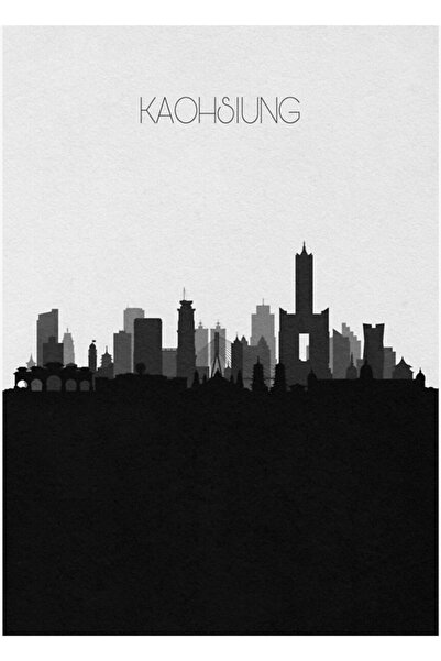 Universal Postere de călătorie Destinație: Kaohsiung Tablou Poster din lemn d...