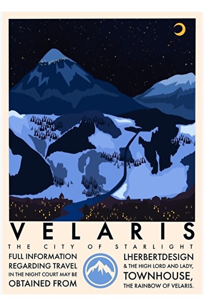 Universal Tablou de călătorie Velaris, Poster decorativ din lemn