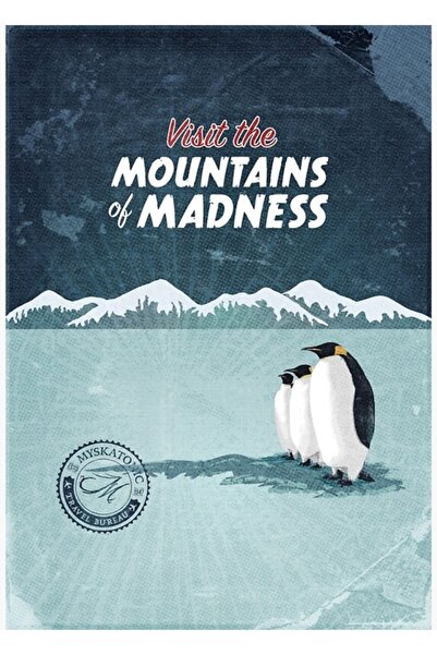 Universal Vizitați munții nebunești Tablou Poster din lemn decorativ