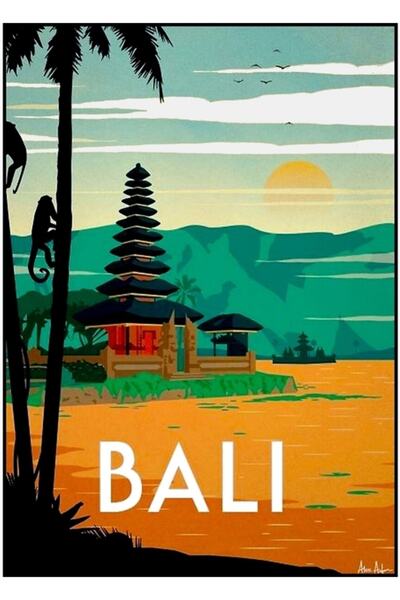 Universal Balı: Tablou publicitar pentru turism și călătorii, afiș decorativ ...