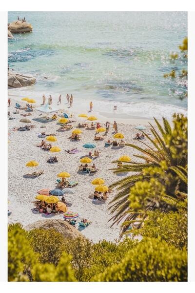 Universal Poster decorativ din lemn pentru plaja de vara