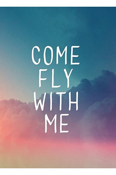 Universal Декоративен дървен плакат за маса Gel Fly With Me